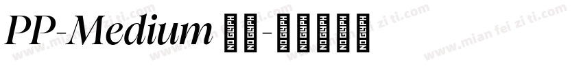 PP-Medium 常规字体转换